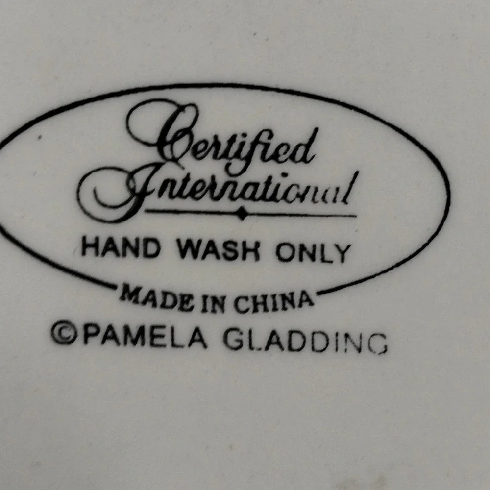 Certified International Tulip Serving Tray‎ 4 Section Pamela Gladding Dish